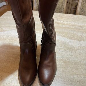 Dr Scholls Brillance Elegant Brown Boots